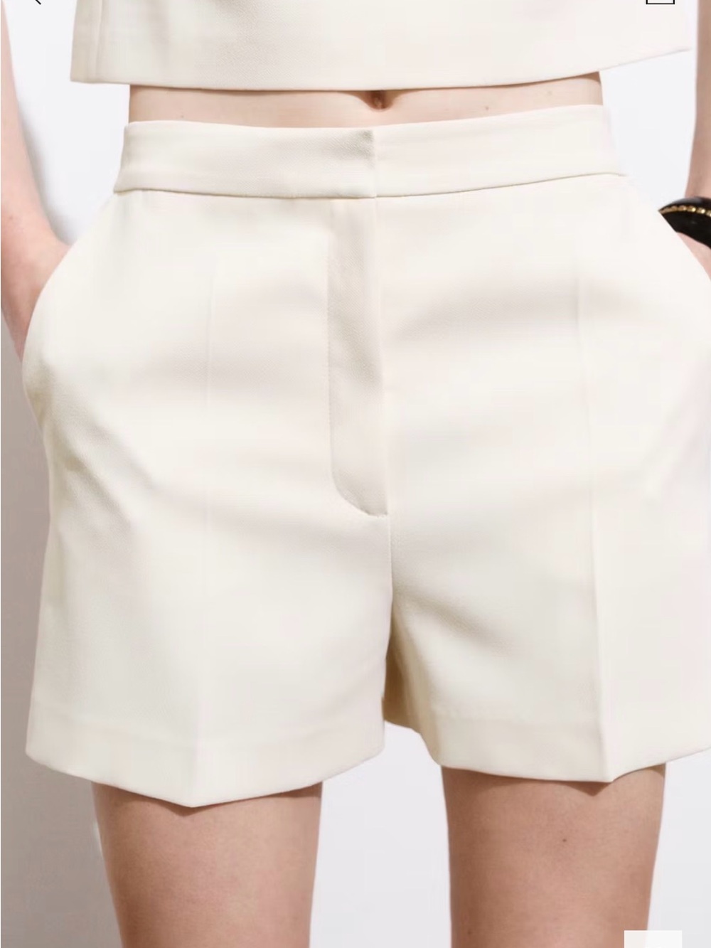 Mango STRAIGHT MID-RISE SHORTS